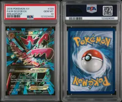 Pokemon M Scizor EX XY Breakpoint Full Art #120 PSA 10 Gem Mint - Image 3