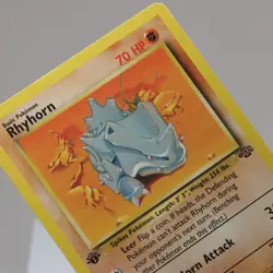Pokemon TCG - Rhyhorn 61/64 Jungle Common 1st Edition WOTC 1999 - MP - Image 1