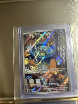 Pokemon TCG Squirtle Stellar Crown Illustration Rare - Image 1