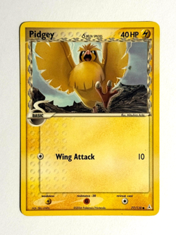 Pokemon TCG Pidgey (Delta Species) 77/110 Unlimited Common Holon Phantoms - Image 1