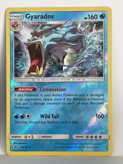 Pokemon Gyarados Dragon Majesty Reverse Holo Rare 20/70 - LP - Image 1