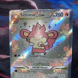 Simisear VSTAR Crown Zenith Galarian Gallery GG37 Ultra Rare Pokemon TCG - Image 2