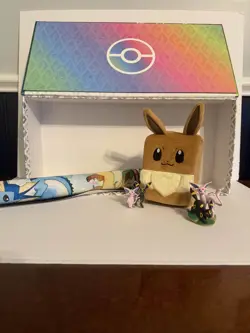 Pokemon Prismatic Evolutions Super Premium Collection Eevee Deck Box, Mat & More - Image 1