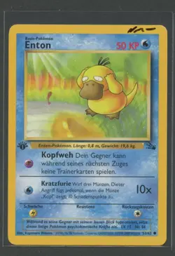 Enton 1. Edition | Fossil 53/62 | Pokemon Karte Deutsch Near Mint- 2000 WOTC - Image 1