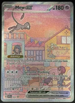 Pokemon TCG Mew ex Full Art SIR Promo Holo 151 UPC 053 NM - Image 1