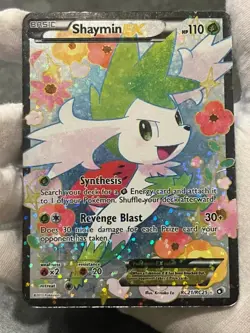 Pokemon TCG Shaymin EX RC21/RC25 Legendary Treasures Radiant Collection DMG - Image 3
