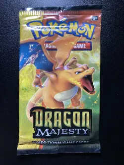 Pokemon TCG: Sun Moon Dragon Majesty Booster Pack - New, Factory Sealed - Image 1