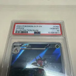 2024 POKEMON SCR EN-STELLAR CROWN ILLUSTRATION RARE #144 LEDIAN PSA 10 - Image 2