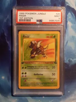 1999 Pokemon Jungle #25 Pinsir Mint 1st Edition PSA 9 Rare! - Image 1