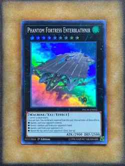 Yugioh Phantom Fortress Enterblathnir INCH-EN052 Super Rare 1st Ed LP - Image 1