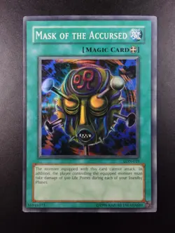 YUGIOH 2003 | MASK OF THE ACCURSED | LON-019 | NA OLD PRINT | SR | VG - EX - Image 1
