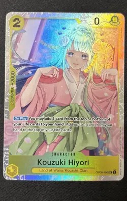 ONE PIECE TCG Wings of the Captain Kouzuki Hiyori OP06-106 SR English - Image 1