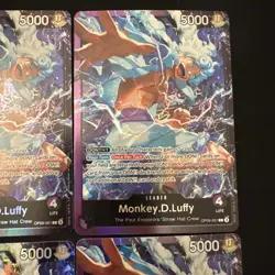 4 One Piece monkey.D.Luffy OP09-061 Starter Deck 26 Gear 5 Leader Alt Foil NM - Image 3