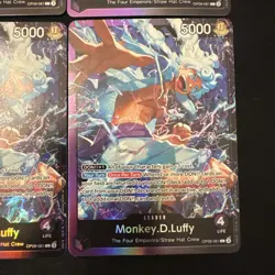 4 One Piece monkey.D.Luffy OP09-061 Starter Deck 26 Gear 5 Leader Alt Foil NM - Image 5