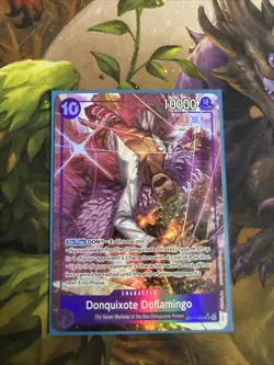 Donquixote Doflamingo (Alt Art) OP14-069 THE AZURE SEA'S SEVEN English PACKFRESH - Image 1