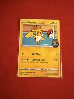 Pokemon Pikachu TCG On the Ball Promo Card 001/005 UK Exclusive Unsealed - Image 1