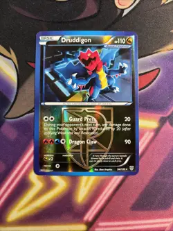 Druddigon 94/135 2012 B&W Plasma Storm Set Pokemon Card Reverse Holo Rare - Nm - Image 1