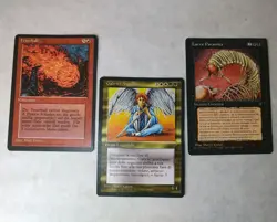 Magic The Gathering Mixed Lot 3 Cards Legends Gabriel Angelfire Italian + German - Image 1