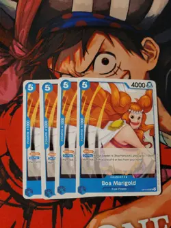 4x Boa Marigold OP13-052 English UC Carrying On His Will One Piece Card Game - Image 1