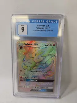 Sylveon GX Full Art Rainbow Secret Rare Card 2017 158/145 CGC 9 - Image 1