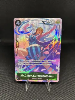 MR.2.BON.KUREI OP14-091 Alt Art English One Piece Card Bentham SR * Parallel 🔥 - Image 1