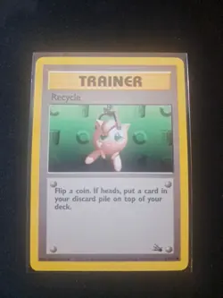 Pokemon TCG Fossil Set Trainer Recycle Common Card 61/62 - Image 1