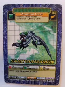 2000 BANDAI DIGIMON SANDYANMAMON CARD # ST-108 - Image 1