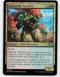 Cactusfolk Sureshot #199 Foil Magic the Gathering Card - Image 1