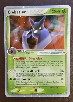 2005 Pokemon Holo Ultra Rare Card - Crobat Ex 96/107 Very Lightly Played 🔥 - Image 1