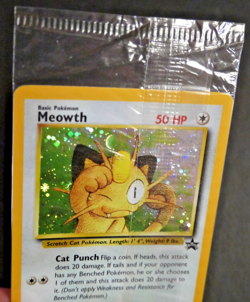 Meowth #10 Black Star Promo SEALED GB Gameboy Holo Rare Pokemon Card 2000 WOTC - Image 2
