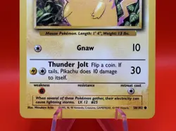 Pikachu NEAR MINT NM Ungraded Card - Pokemon Base Set Unlimited 1999 - Wizards - Image 3