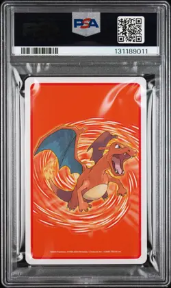 2004 POKEMON FIRERED VERSION PLAYING CARDS ACE OF HEARTS CHARMANDER PSA 10 - Image 2