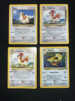 Wotc Lot Pokemon Card Collection Pidgey Pidgeot Pidgeotto UK 4th Print Holo - Image 1
