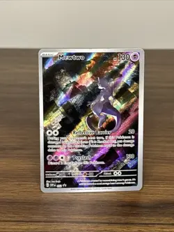 Mewtwo #052 - Scarlet Violet 151 Black Star Promo Full Art Pokemon Card - Image 2