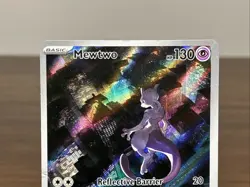 Mewtwo #052 - Scarlet Violet 151 Black Star Promo Full Art Pokemon Card - Image 3
