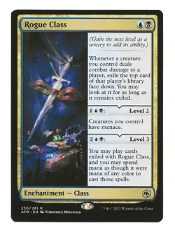 Rogue Class MTG Enchantment Class Cards Adventures in the Forgotten Realms NM - Image 1