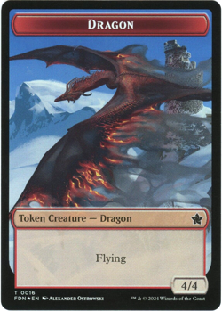 Dragon (0016) / Dragon (0017) Foil - Foundations - Magic the Gathering - Image 1