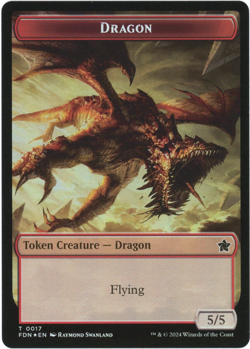 Dragon (0016) / Dragon (0017) Foil - Foundations - Magic the Gathering - Image 2