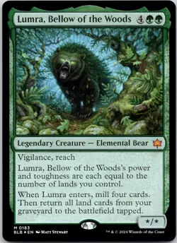 Lumra, Bellow of the Woods 183 Bloomburrow NM FOIL MTG - Image 1