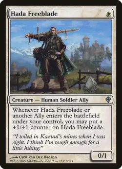 Worldwake Hada Freeblade MTG Magic the Gathering NM - Image 1