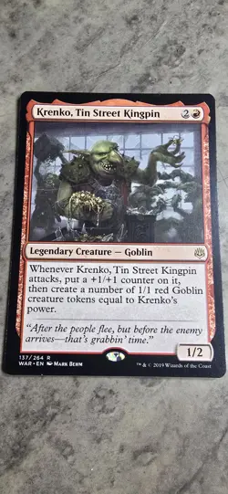 Krenko, Tin Street Kingpin War of the Spark Regular Legendary Creature Rare MTG - Image 1