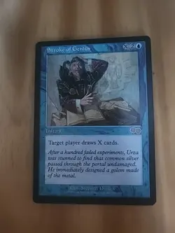 Mtg Stroke of Genius Urza's Saga Regular - Image 1