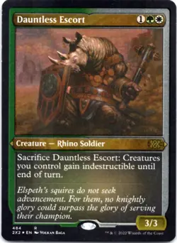 Dauntless Escort (Foil Etched) (Foil) Double Masters 2022, 484 NM - Image 1