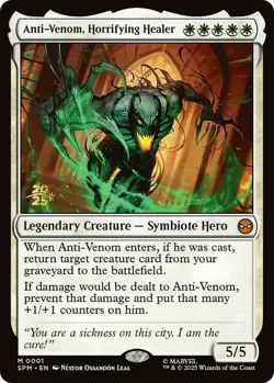 MTG Anti-Venom, Horrifying Healer - Foil - Prerelease Promo, Prerelease & Releas - Image 1