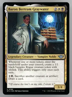 Baron Bertram Graywater Outlaws of Thunder Junction Foil - Image 1