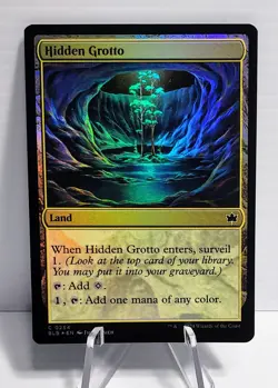 X 1 Hidden Grotto FOIL Nm Bloomburrow Magic MTG Magic The Gathering - Image 1