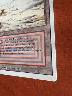 MTG Magic The Gathering Badlands Dual Land Revised Edition Heavy Play - Image 4