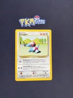Pokemon TCG Porygon Base Set 39/102 Regular ( 4th Print ) MP. - Image 1