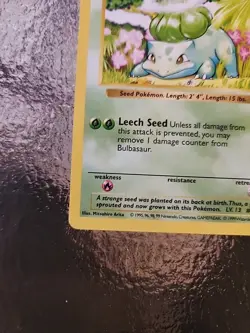 Pokemon TCG Shadowless Bulbasaur 44/102 & Shadowless Ivysaur 30/102 - Image 3