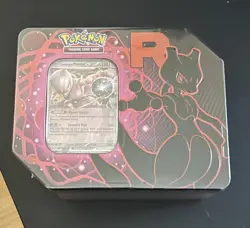 Pokemon Sealed Destined Rivals Team Rocket Tin Set of 3 Mewtwo Persian Nidoking - Image 4